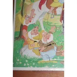 Toys | Vintage 198 Disneys Snow White And The Seven Dwarfs Golden Frame ...